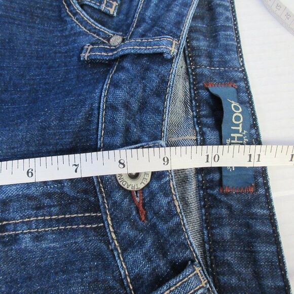 BOOTHEEL TRADING CO Kennett Beach CAPRI Skimmer Denim Jeans Sz 27/4 Cheryl Crow - Picture 9 of 12